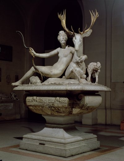 Diana mounted on a stag by Jean Goujon